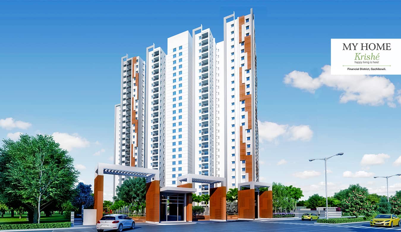 My Home Krishe Luxury 2 and 3 bhk apartments and flats in gachibowli.