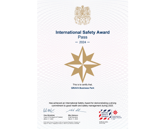 International Safety Award Pass 2024